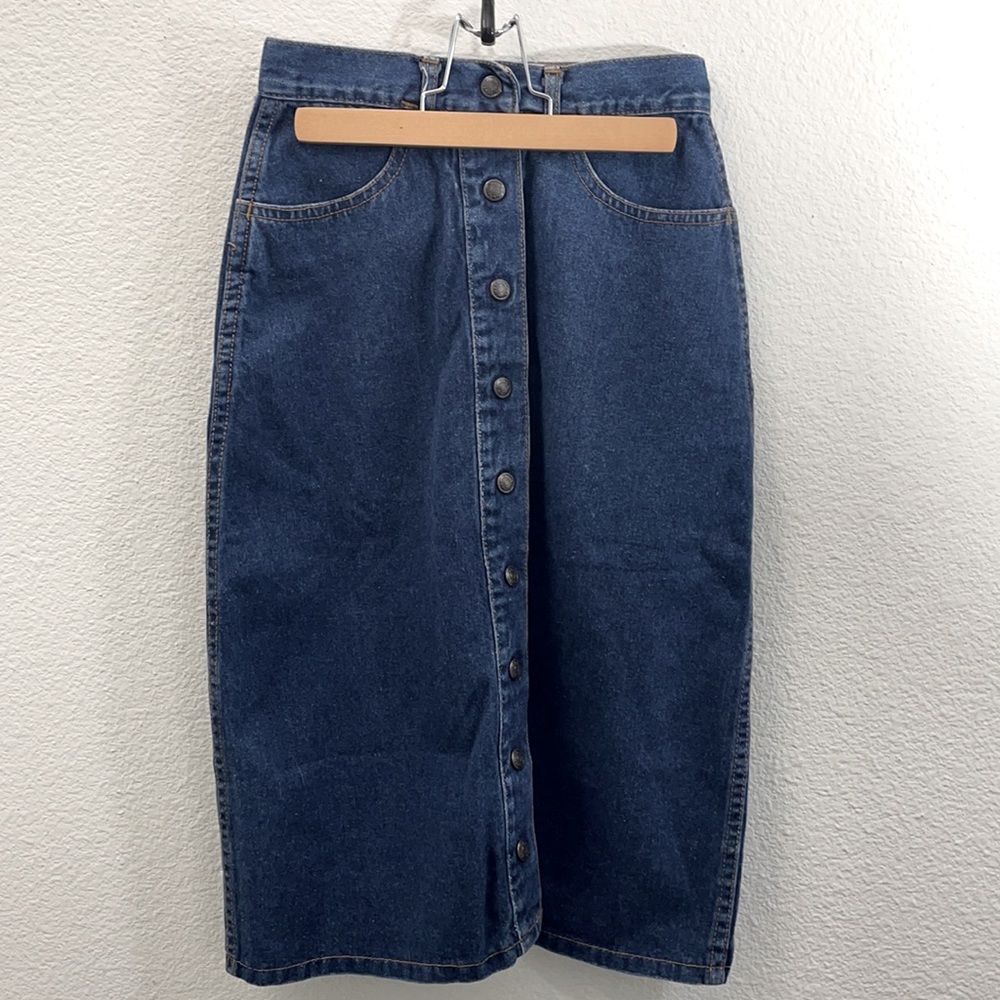 New York Jean Co. Vintage Denim A-Line Skirt